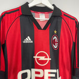 Shop 1998/00 AC MILAN MALDINI #3 HOME SHIRT (M) ADIDAS, classic football shirts, vintage football shirts & retro soccer jerseys at Cult Kits
