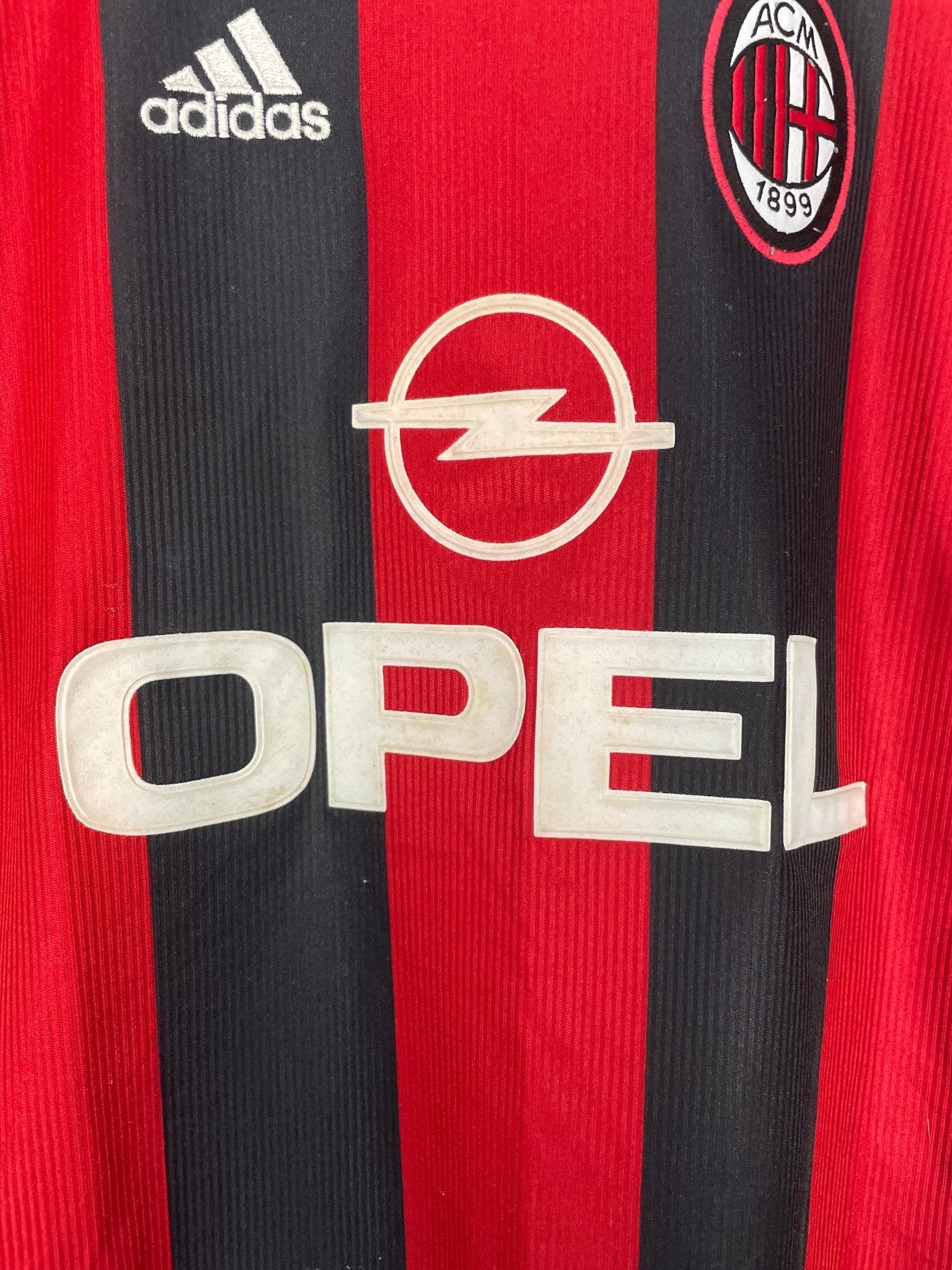 Shop 1998/00 AC MILAN MALDINI #3 HOME SHIRT (M) ADIDAS, classic football shirts, vintage football shirts & retro soccer jerseys at Cult Kits