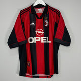 Shop 1998/00 AC MILAN MALDINI #3 HOME SHIRT (XL) ADIDAS, classic football shirts, vintage football shirts & retro soccer jerseys at Cult Kits