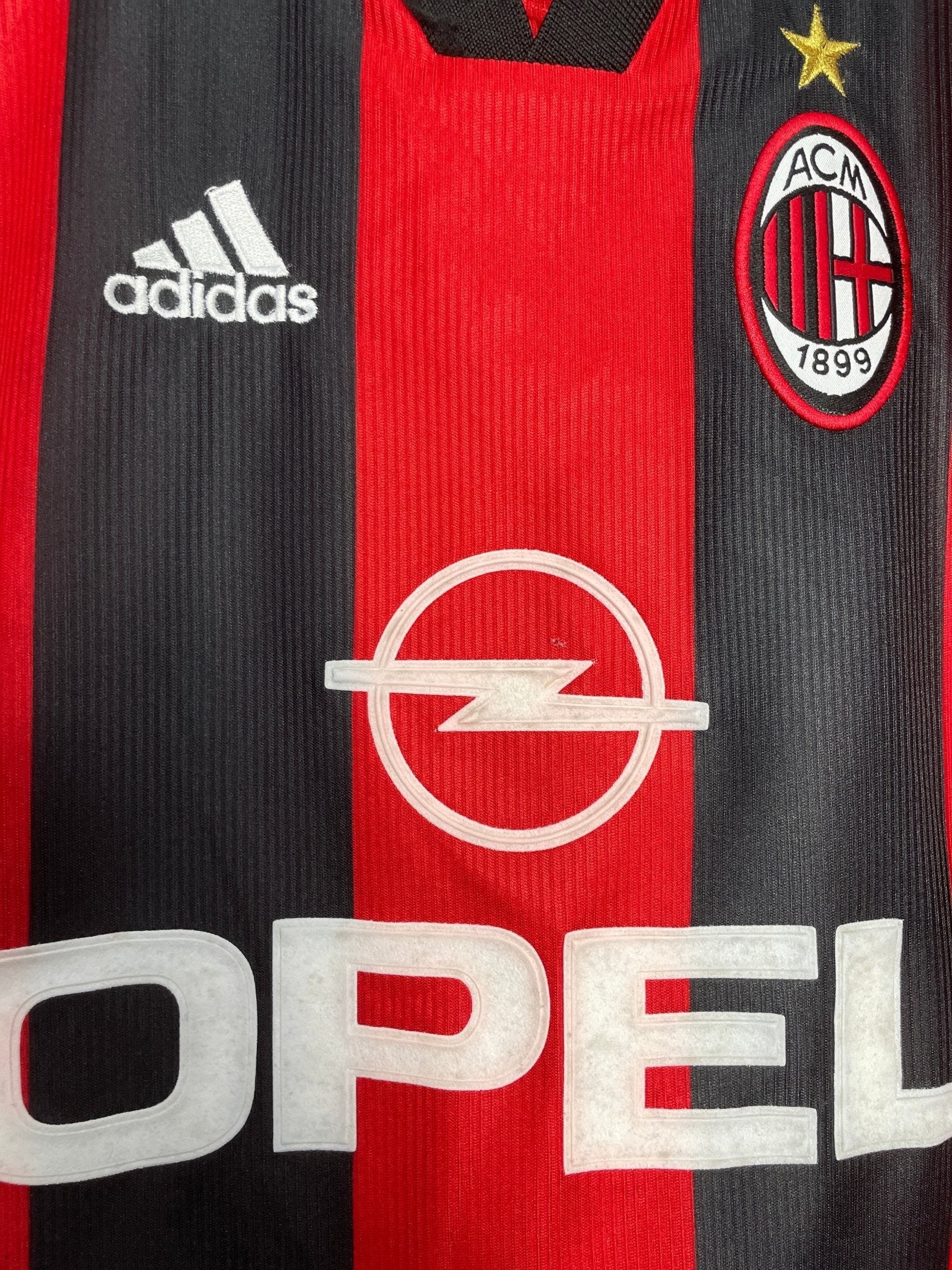 Shop 1998/00 AC MILAN SHEVCHENKO #7 HOME SHIRT (L) ADIDAS, classic football shirts, vintage football shirts & retro soccer jerseys at Cult Kits