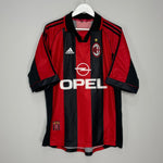 Shop 1998/00 AC MILAN SHEVCHENKO #7 HOME SHIRT (L) ADIDAS, classic football shirts, vintage football shirts & retro soccer jerseys at Cult Kits