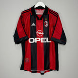 Shop 1998/00 AC MILAN SHEVCHENKO #7 HOME SHIRT (L) ADIDAS, classic football shirts, vintage football shirts & retro soccer jerseys at Cult Kits