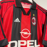 Shop 1998/00 AC MILAN SHEVCHENKO #7 HOME SHIRT (L) ADIDAS, classic football shirts, vintage football shirts & retro soccer jerseys at Cult Kits