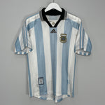 Shop 1998/00 ARGENTINA HOME SHIRT (M) ADIDAS, classic football shirts, vintage football shirts & retro soccer jerseys at Cult Kits