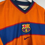 Shop 1998/00 BARCELONA #15 AWAY SHIRT (M) NIKE, classic football shirts, vintage football shirts & retro soccer jerseys at Cult Kits