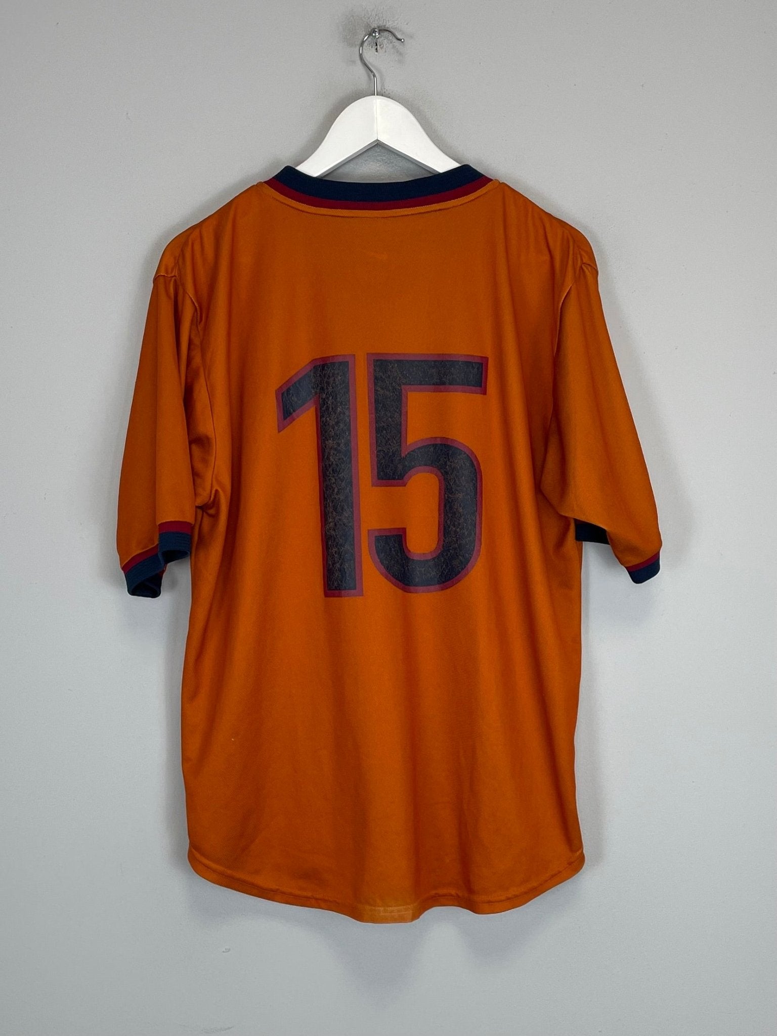 Shop 1998/00 BARCELONA #15 AWAY SHIRT (M) NIKE, classic football shirts, vintage football shirts & retro soccer jerseys at Cult Kits