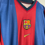 Shop 1998/00 BARCELONA GUARDIOLA #4 HOME SHIRT (L) NIKE, classic football shirts, vintage football shirts & retro soccer jerseys at Cult Kits