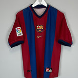 1998/00 BARCELONA GUARDIOLA 4 HOME SHIRT (M) ADIDAS - Cult Kits - Medium - Buy Vintage Football Shirts, Authentic Retro Football Shirts For Sale, Classic Football Shirts & Soccer Jersey