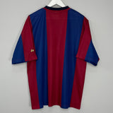 Shop 1998/00 BARCELONA HOME SHIRT (XL) BASIC NIKE, classic football shirts, vintage football shirts & retro soccer jerseys at Cult Kits