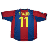Buy 1998/00 Barcelona Rivaldo 11 Home Shirt (L) Nike ~ Free worldwide shipping available ~ Authentic Vintage Football Shirts from Cult Kits