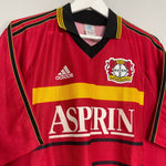 Shop 1998/00 BAYER LEVERKUSEN HOME SHIRT (M) ADIDAS, classic football shirts, vintage football shirts & retro soccer jerseys at Cult Kits