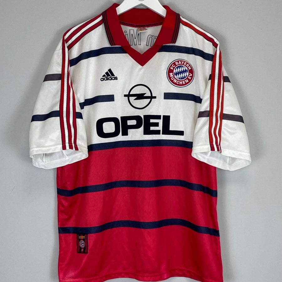 1998/00 BAYERN MUNICH HELMER 5 AWAY SHIRT (XL) ADIDAS - Cult Kits - XL - Buy Vintage Football Shirts, Authentic Retro Football Shirts For Sale, Classic Football Shirts & Soccer Jersey