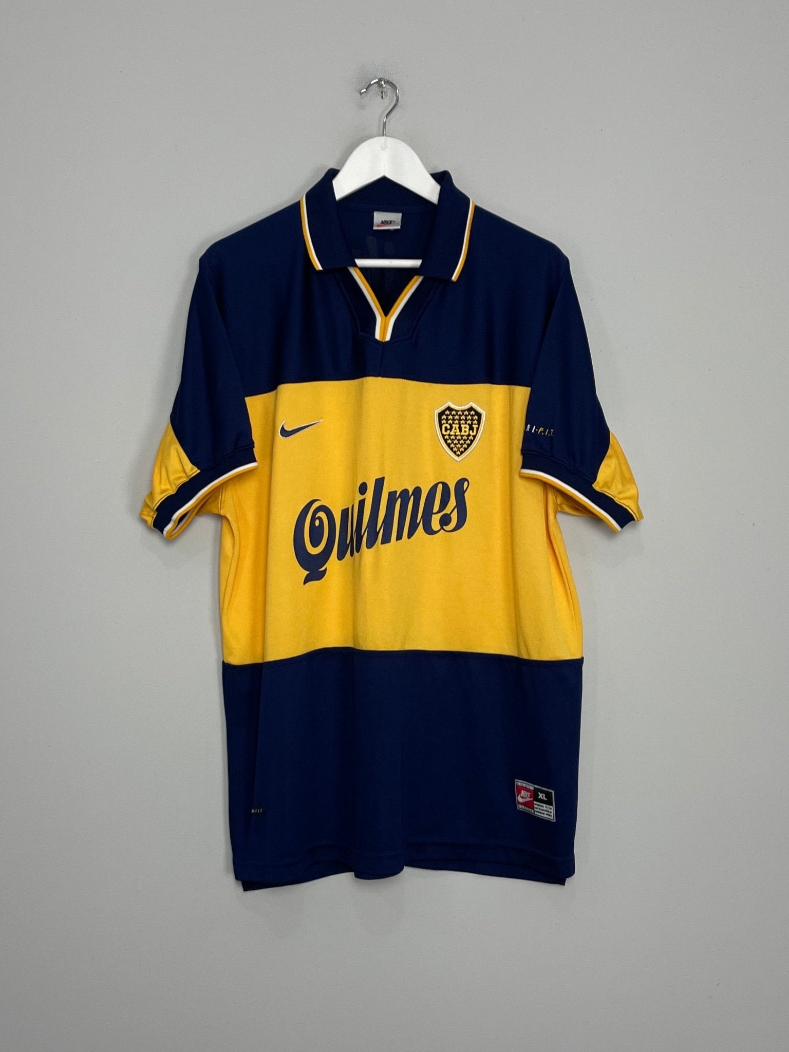 Shop 1998/00 BOCA JUNIORS HOME SHIRT (XL) NIKE, classic football shirts, vintage football shirts & retro soccer jerseys at Cult Kits