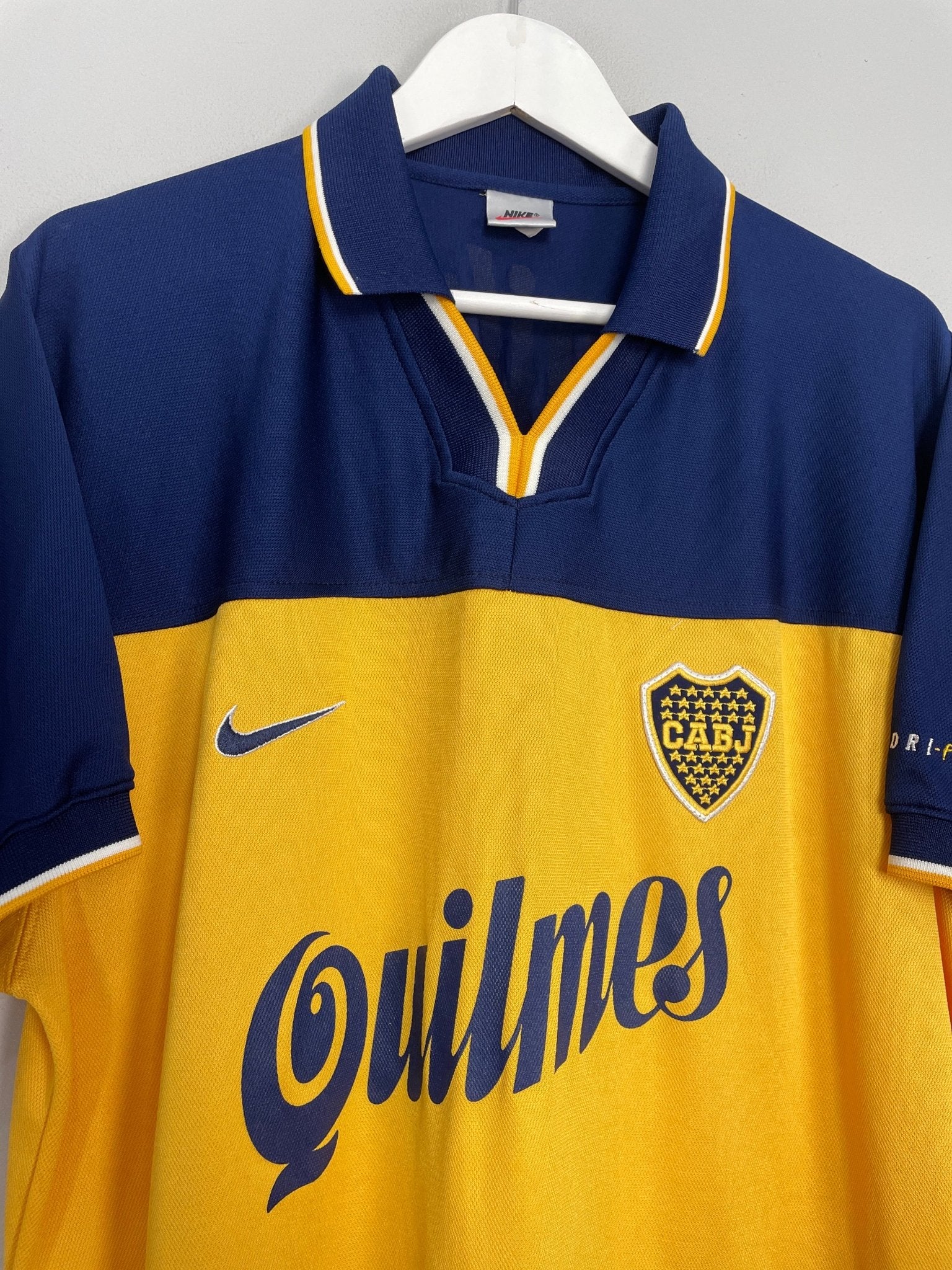 Shop 1998/00 BOCA JUNIORS HOME SHIRT (XL) NIKE, classic football shirts, vintage football shirts & retro soccer jerseys at Cult Kits