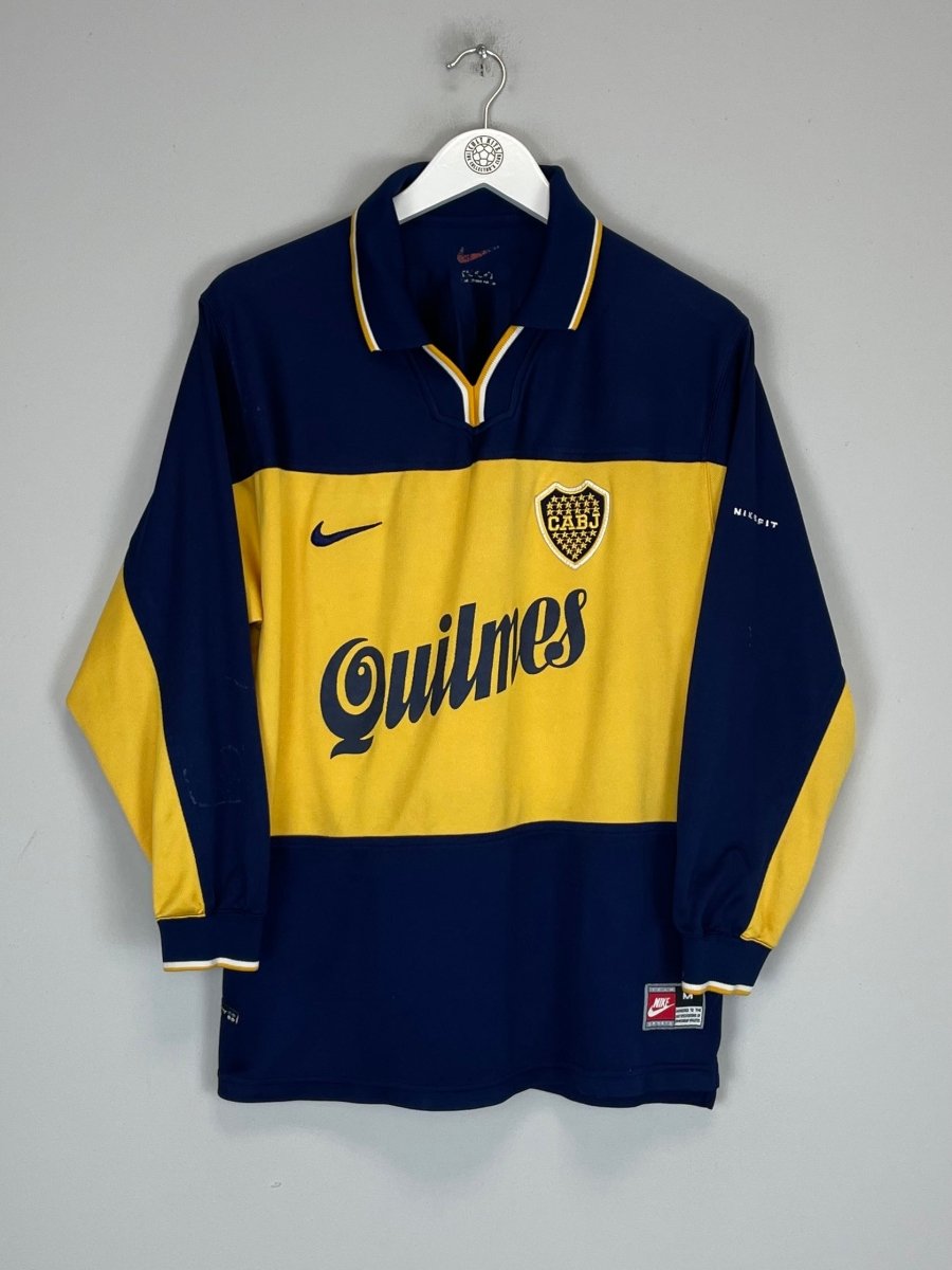 1998/00 BOCA JUNIORS L/S HOME SHIRT (M) NIKE - Cult Kits - Medium - Buy Vintage Football Shirts, Authentic Retro Football Shirts For Sale, Classic Football Shirts & Soccer Jersey