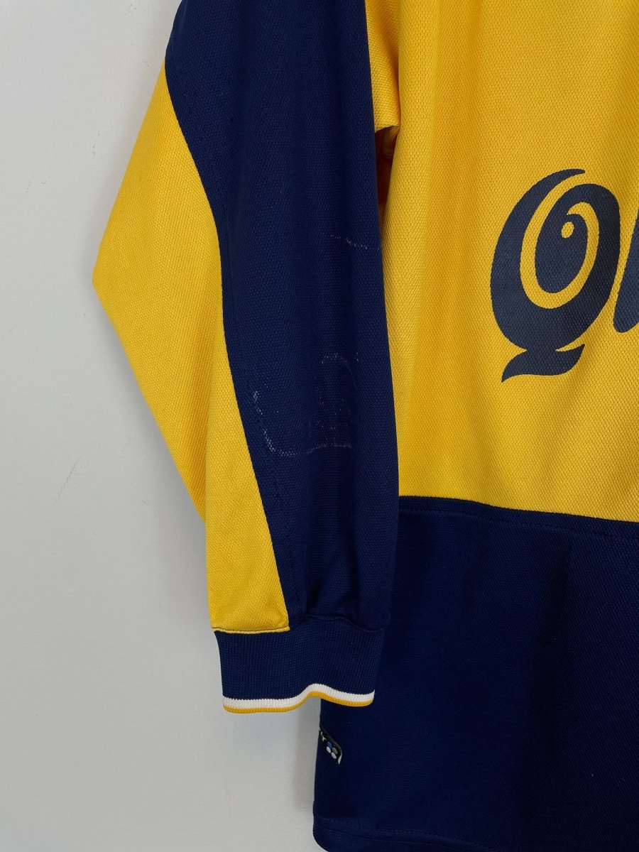 1998/00 BOCA JUNIORS L/S HOME SHIRT (M) NIKE - Cult Kits - Medium - Buy Vintage Football Shirts, Authentic Retro Football Shirts For Sale, Classic Football Shirts & Soccer Jersey