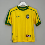 Shop 1998/00 BRAZIL HOME SHIRT (M.KIDS) NIKE, classic football shirts, vintage football shirts & retro soccer jerseys at Cult Kits