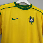 Shop 1998/00 BRAZIL HOME SHIRT (M.KIDS) NIKE, classic football shirts, vintage football shirts & retro soccer jerseys at Cult Kits