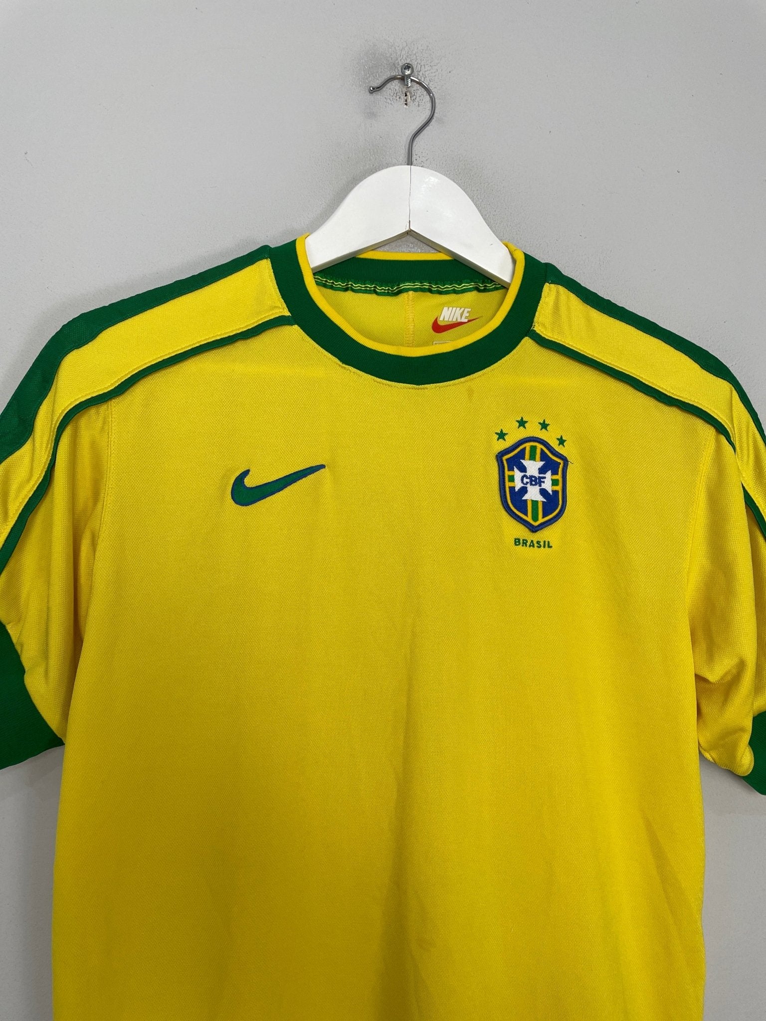 Shop 1998/00 BRAZIL HOME SHIRT (XL.KIDS) NIKE, classic football shirts, vintage football shirts & retro soccer jerseys at Cult Kits
