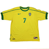 Buy 1998/00 BRAZIL RONALDINHO 7 HOME SHIRT (L) NIKE ~ Free worldwide shipping available ~ Authentic Vintage Football Shirts from Cult Kits