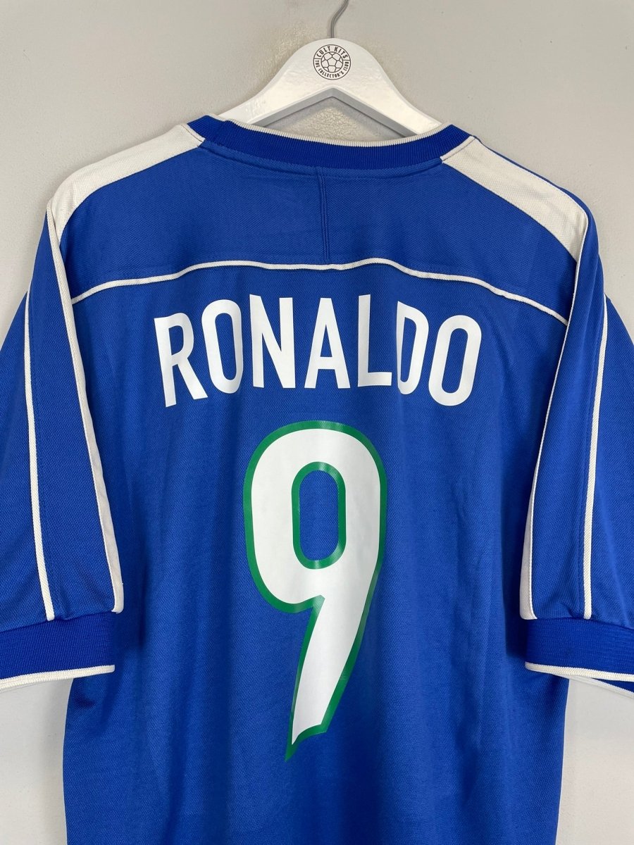1998/00 BRAZIL RONALDO 9 AWAY SHIRT (L) NIKE - Cult Kits - Large - Buy Vintage Football Shirts, Authentic Retro Football Shirts For Sale, Classic Football Shirts & Soccer Jersey