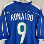 1998/00 BRAZIL RONALDO 9 AWAY SHIRT (L) NIKE - Cult Kits - Large - Buy Vintage Football Shirts, Authentic Retro Football Shirts For Sale, Classic Football Shirts & Soccer Jersey