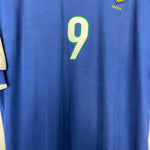 Shop 1998/00 BRAZIL RONALDO #9 AWAY SHIRT (L) NIKE, classic football shirts, vintage football shirts & retro soccer jerseys at Cult Kits