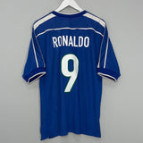Shop 1998/00 BRAZIL RONALDO #9 AWAY SHIRT (L) NIKE, classic football shirts, vintage football shirts & retro soccer jerseys at Cult Kits