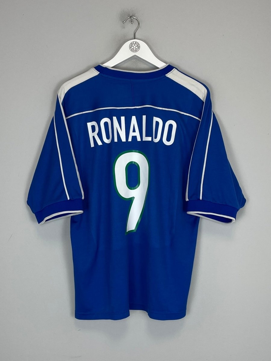 1998/00 BRAZIL RONALDO 9 AWAY SHIRT (L) NIKE - Cult Kits - Large - Buy Vintage Football Shirts, Authentic Retro Football Shirts For Sale, Classic Football Shirts & Soccer Jersey