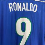 Shop 1998/00 BRAZIL RONALDO #9 AWAY SHIRT (XL) NIKE, classic football shirts, vintage football shirts & retro soccer jerseys at Cult Kits