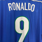 Shop 1998/00 BRAZIL RONALDO #9 AWAY SHIRT (XL) NIKE, classic football shirts, vintage football shirts & retro soccer jerseys at Cult Kits