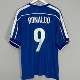 Shop 1998/00 BRAZIL RONALDO #9 AWAY SHIRT (XL) NIKE, classic football shirts, vintage football shirts & retro soccer jerseys at Cult Kits
