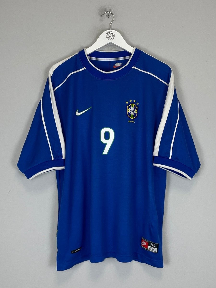 1998/00 BRAZIL RONALDO 9 AWAY SHIRT (XL) NIKE - Cult Kits - XL - Buy Vintage Football Shirts, Authentic Retro Football Shirts For Sale, Classic Football Shirts & Soccer Jersey