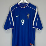 1998/00 BRAZIL RONALDO 9 AWAY SHIRT (XL) NIKE - Cult Kits - XL - Buy Vintage Football Shirts, Authentic Retro Football Shirts For Sale, Classic Football Shirts & Soccer Jersey