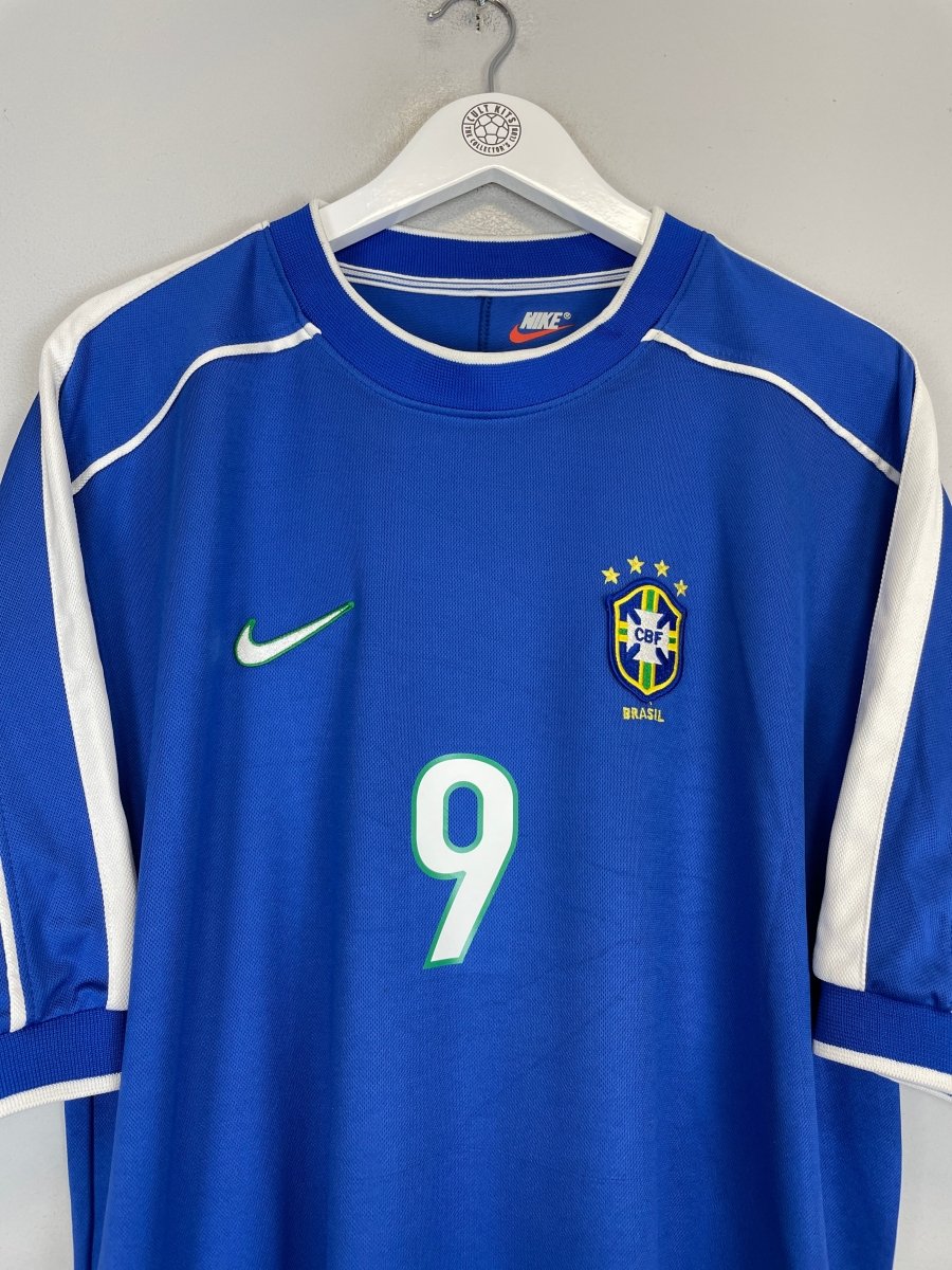 1998/00 BRAZIL RONALDO 9 AWAY SHIRT (XL) NIKE - Cult Kits - XL - Buy Vintage Football Shirts, Authentic Retro Football Shirts For Sale, Classic Football Shirts & Soccer Jersey