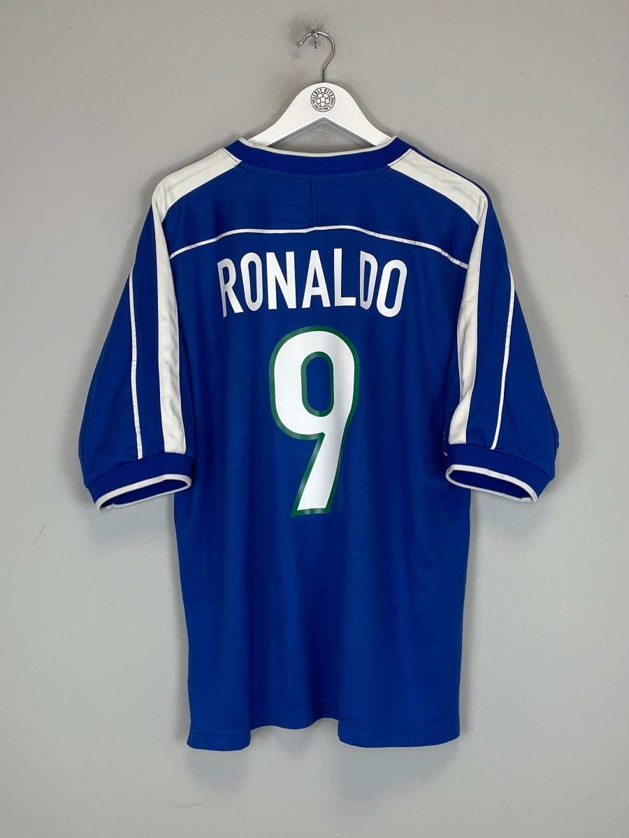 1998/00 BRAZIL RONALDO 9 AWAY SHIRT (XL) NIKE - Cult Kits - XL - Buy Vintage Football Shirts, Authentic Retro Football Shirts For Sale, Classic Football Shirts & Soccer Jersey