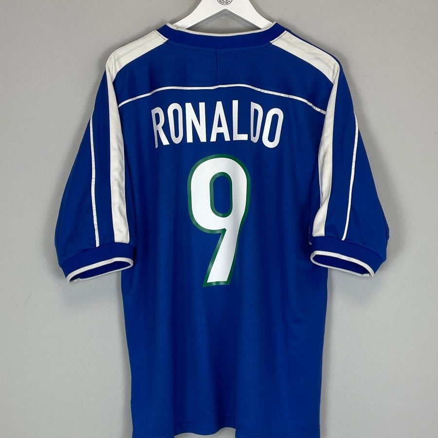 1998/00 BRAZIL RONALDO 9 AWAY SHIRT (XL) NIKE - Cult Kits - XL - Buy Vintage Football Shirts, Authentic Retro Football Shirts For Sale, Classic Football Shirts & Soccer Jersey