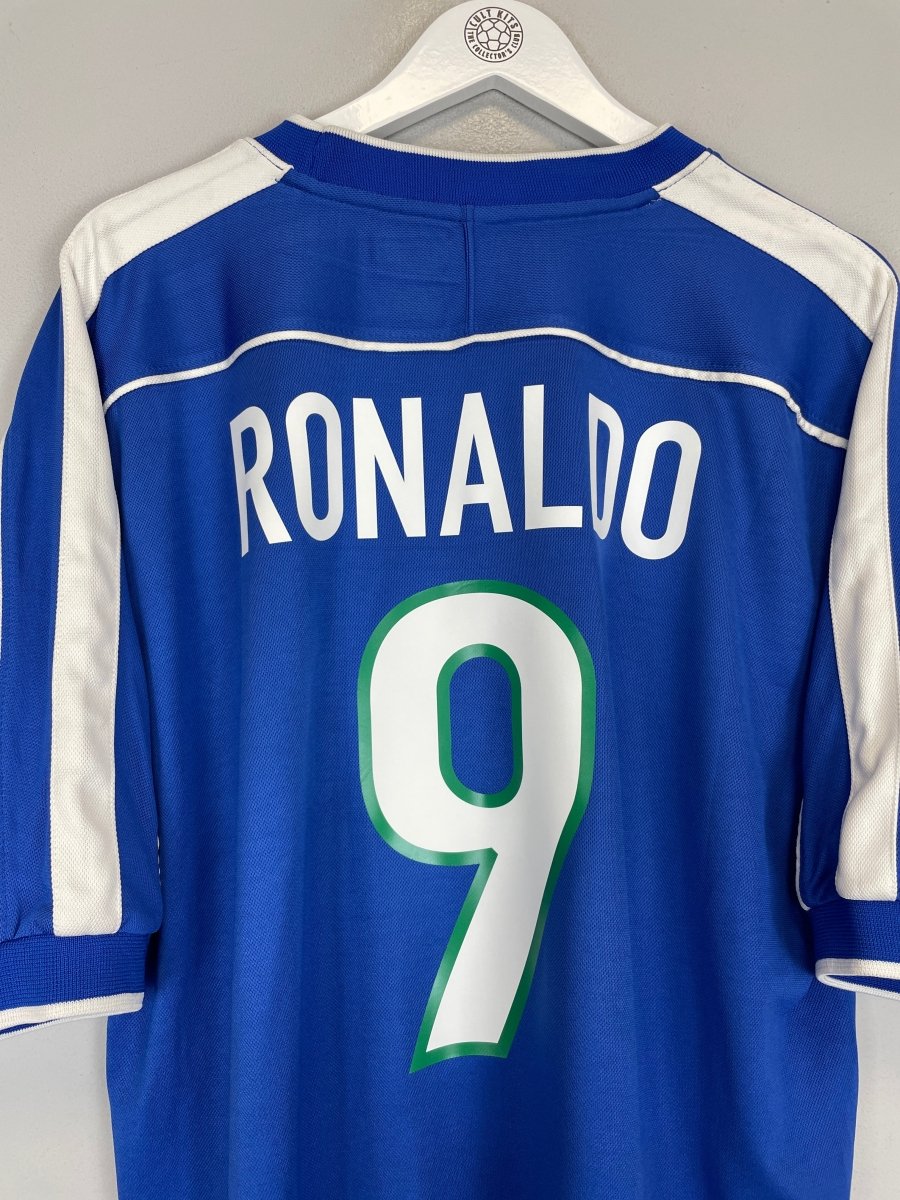 1998/00 BRAZIL RONALDO 9 AWAY SHIRT (XL) NIKE - Cult Kits - XL - Buy Vintage Football Shirts, Authentic Retro Football Shirts For Sale, Classic Football Shirts & Soccer Jersey