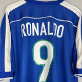 1998/00 BRAZIL RONALDO 9 AWAY SHIRT (XL) NIKE - Cult Kits - XL - Buy Vintage Football Shirts, Authentic Retro Football Shirts For Sale, Classic Football Shirts & Soccer Jersey