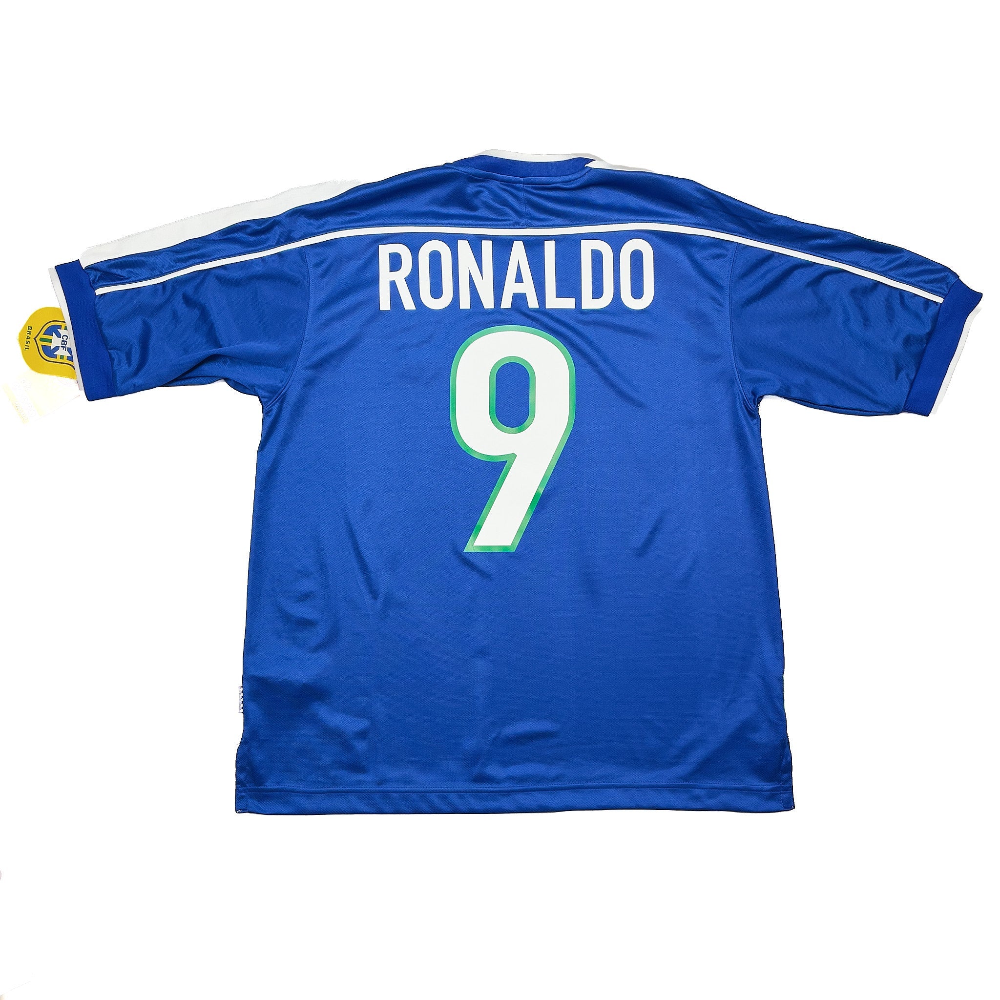 Buy 1998/00 Brazil Ronaldo 9 *BNWT* Away Shirt (M) Nike ~ Free worldwide shipping available ~ Authentic Vintage Football Shirts from Cult Kits
