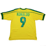 Buy 1998/00 Brazil Ronaldo 9 Home Shirt (L) Nike ~ Free worldwide shipping available ~ Authentic Vintage Football Shirts from Cult Kits