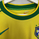 Shop 1998/00 BRAZIL RONALDO #9 HOME SHIRT (M) NIKE, classic football shirts, vintage football shirts & retro soccer jerseys at Cult Kits
