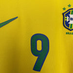 Shop 1998/00 BRAZIL RONALDO #9 HOME SHIRT (M) NIKE, classic football shirts, vintage football shirts & retro soccer jerseys at Cult Kits