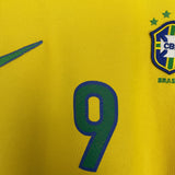 Shop 1998/00 BRAZIL RONALDO #9 HOME SHIRT (M) NIKE, classic football shirts, vintage football shirts & retro soccer jerseys at Cult Kits