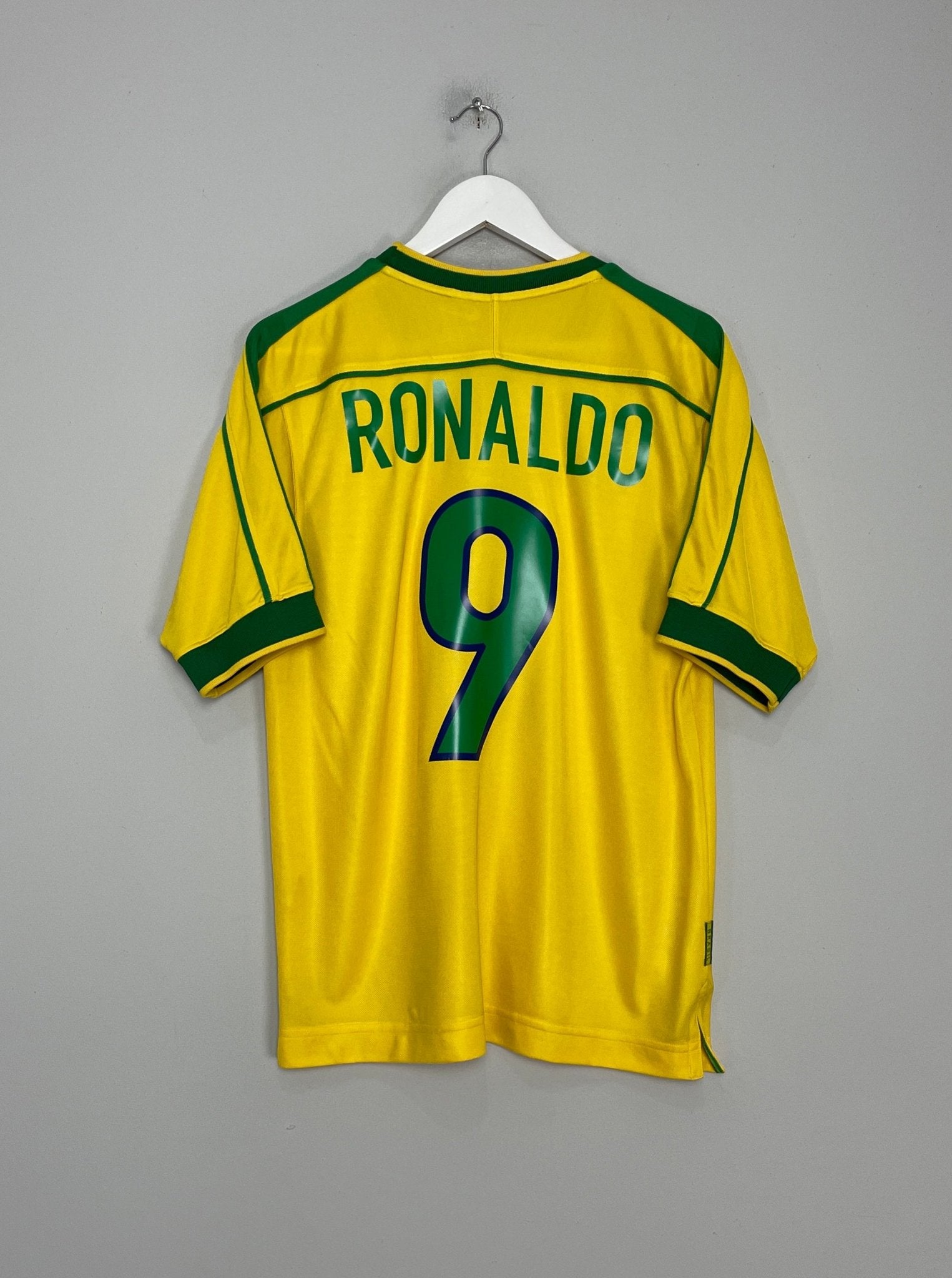 1998/00 BRAZIL RONALDO #9 HOME SHIRT (S) NIKE – Cult Kits