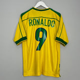 Shop 1998/00 BRAZIL RONALDO #9 HOME SHIRT (S) NIKE, classic football shirts, vintage football shirts & retro soccer jerseys at Cult Kits