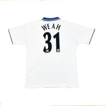 Buy 1998/00 CHELSEA WEAH 31 AWAY SHIRT (XXL) UMBRO ~ Free worldwide shipping available ~ Authentic Vintage Football Shirts from Cult Kits