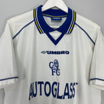 Shop 1998/00 CHELSEA ZOLA #25 AWAY SHIRT (L) UMBRO, classic football shirts, vintage football shirts & retro soccer jerseys at Cult Kits