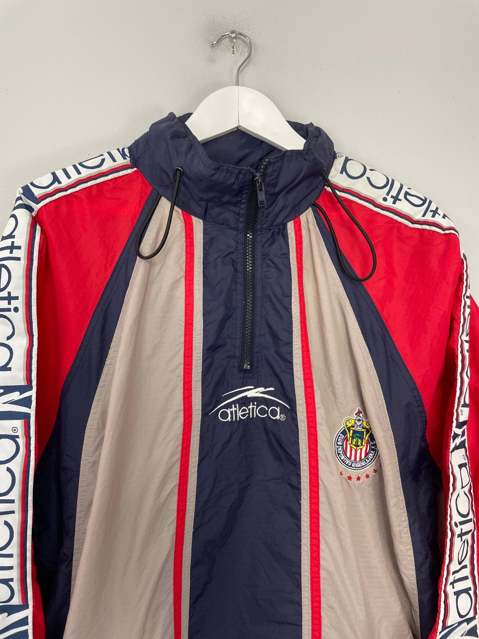 Shop 1998/00 CHIVAS GUADALARA 1/4 ZIP JACKET (M) ATLETICA, classic football shirts, vintage football shirts & retro soccer jerseys at Cult Kits