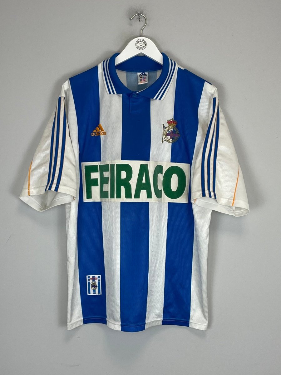 1998/00 DEPORTIVO LA CORUNA HOME SHIRT (L) ADIDAS - Cult Kits - Large - Buy Vintage Football Shirts, Authentic Retro Football Shirts For Sale, Classic Football Shirts & Soccer Jersey